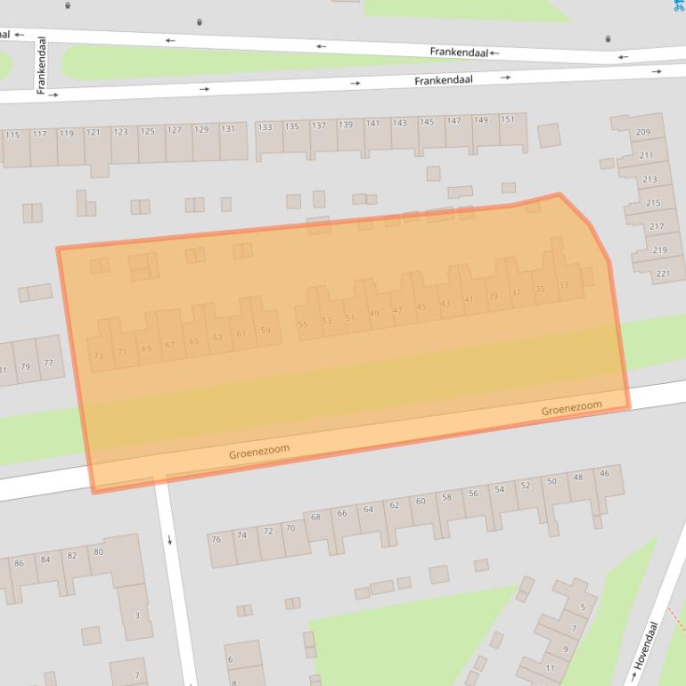 Kaart van postcodegebied 3075GA.