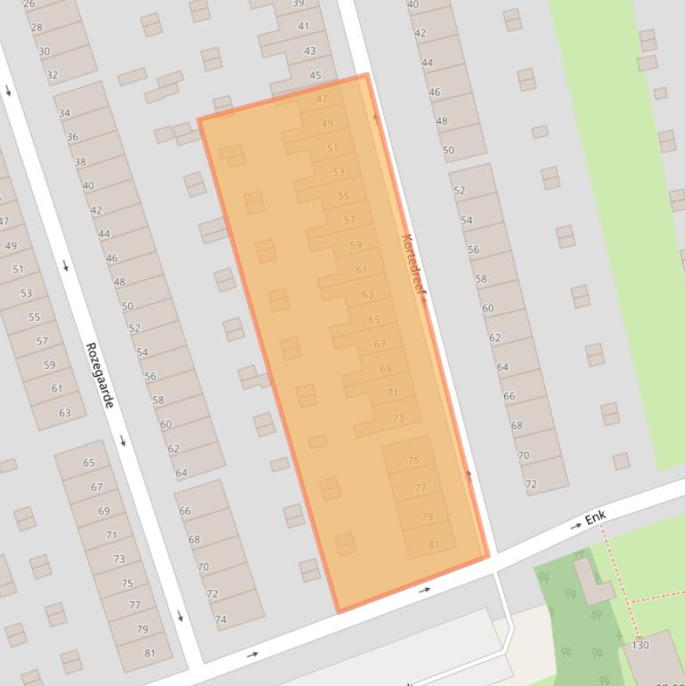 Kaart van postcodegebied 3075GP.