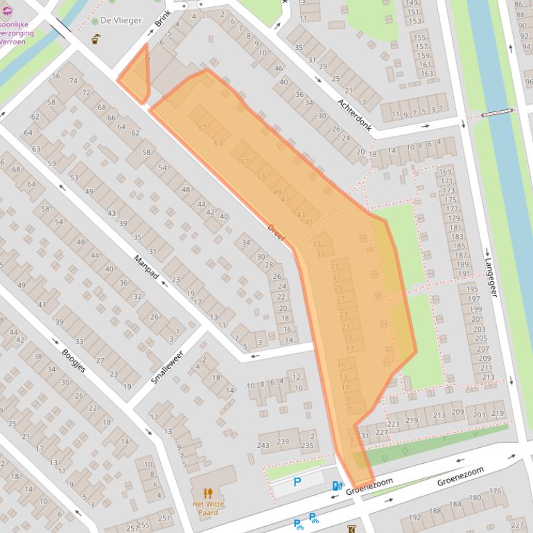 Kaart van postcodegebied 3075HA.