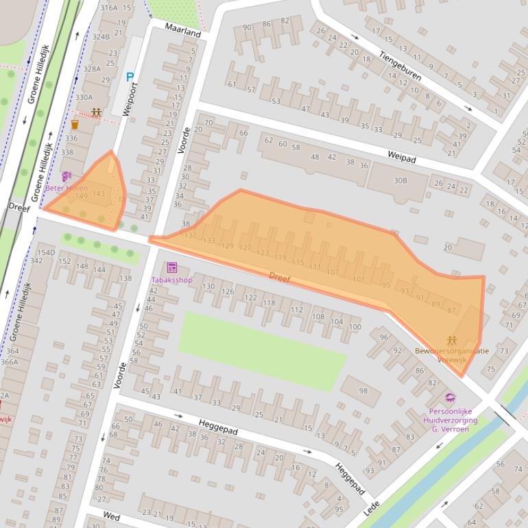 Kaart van postcodegebied 3075HB.
