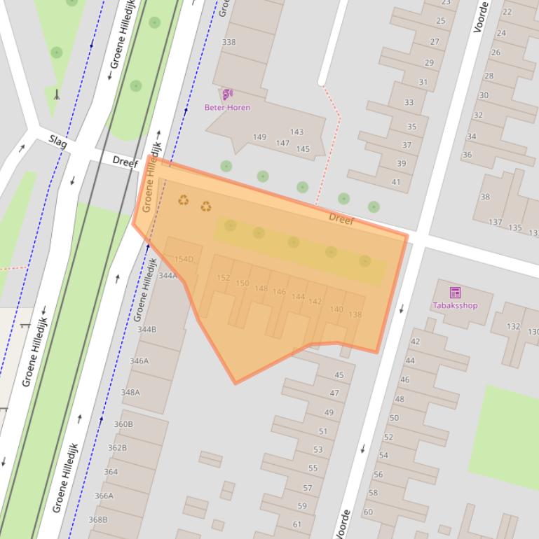 Kaart van postcodegebied 3075HE.