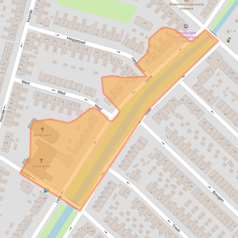 Kaart van postcodegebied 3075HH.