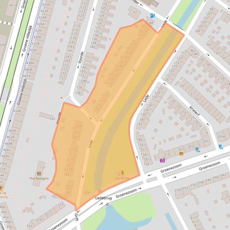 Kaart van postcodegebied 3075HJ.