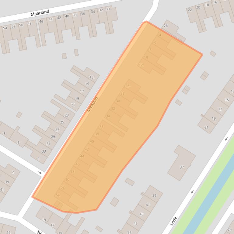 Kaart van postcodegebied 3075HP.