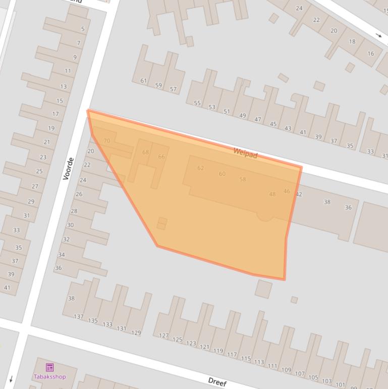 Kaart van postcodegebied 3075HV.