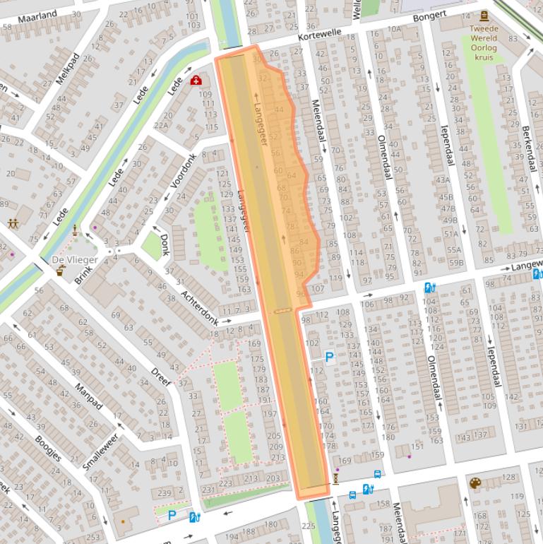 Kaart van postcodegebied 3075JL.