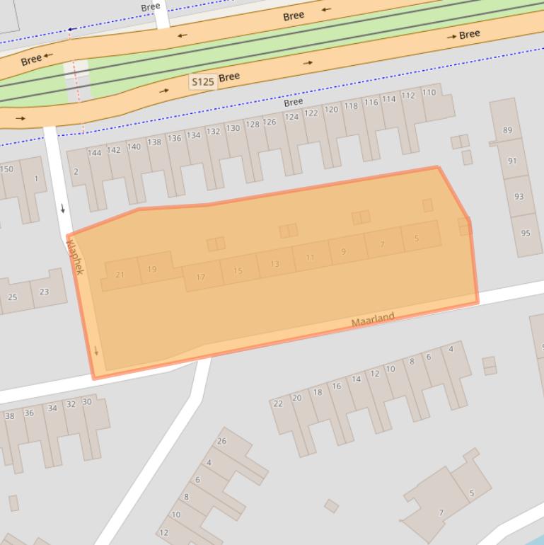 Kaart van postcodegebied 3075JS.