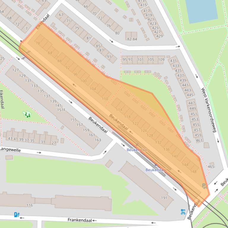 Kaart van postcodegebied 3075LH.
