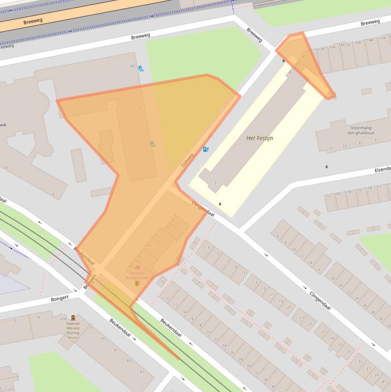 Kaart van postcodegebied 3075LR.