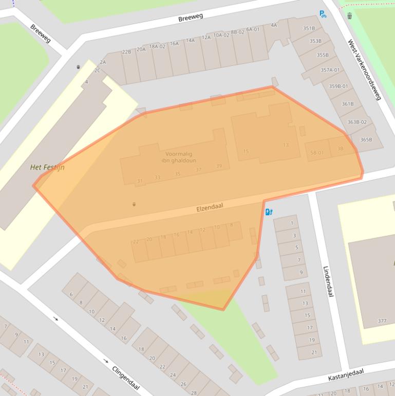 Kaart van postcodegebied 3075LS.