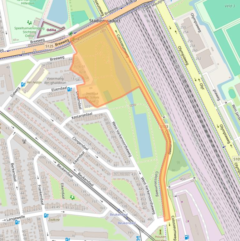 Kaart van postcodegebied 3075LX.