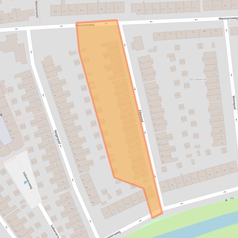 Kaart van postcodegebied 3075MA.