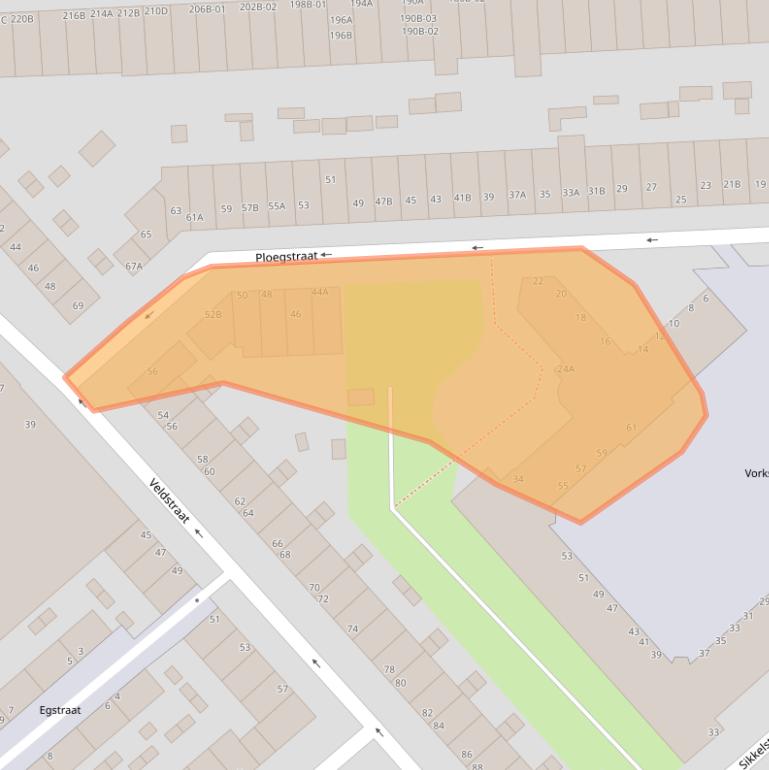 Kaart van postcodegebied 3075NG.