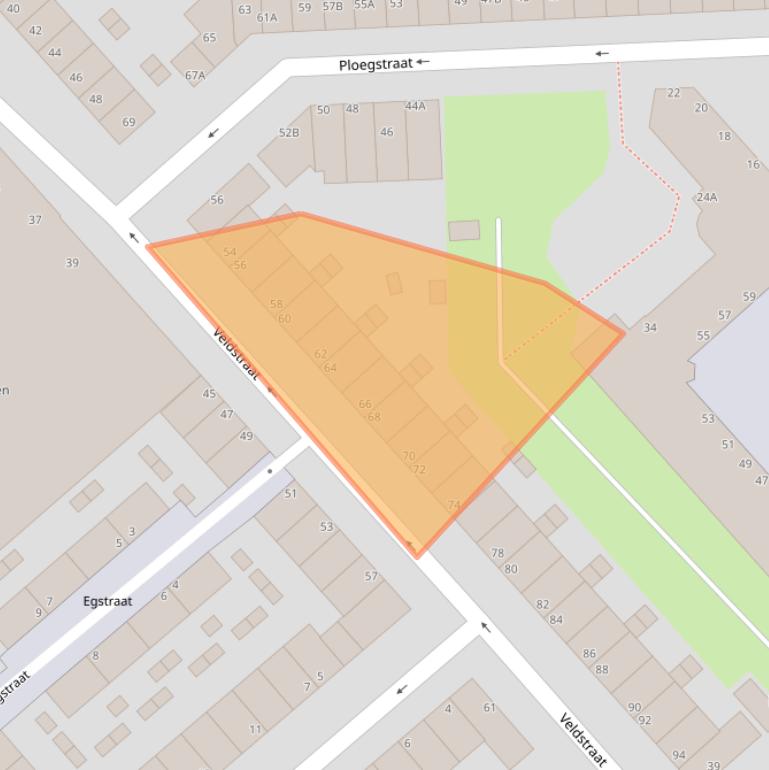 Kaart van postcodegebied 3075NR.