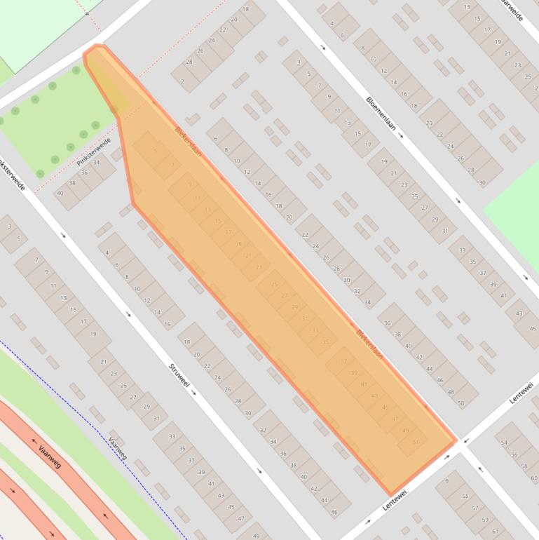 Kaart van postcodegebied 3075PA.