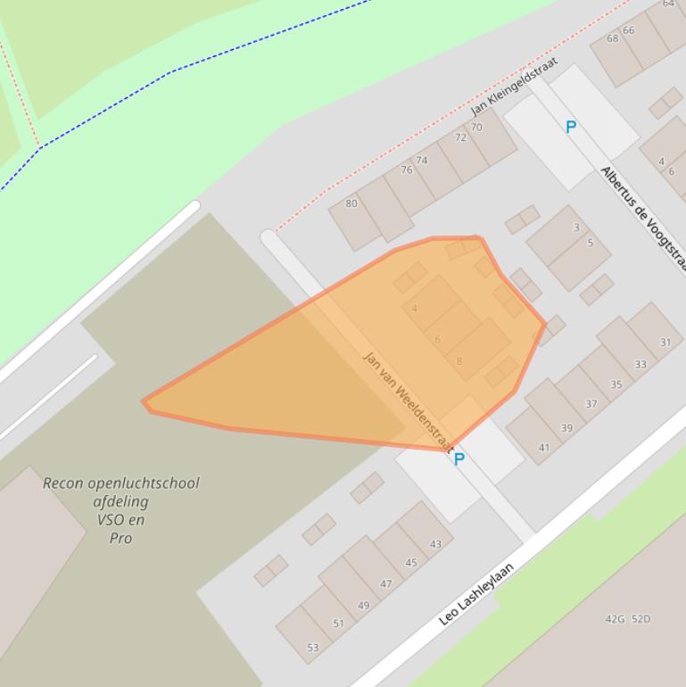 Kaart van postcodegebied 3075PP.