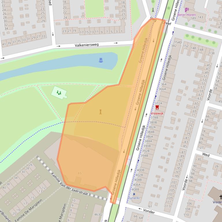 Kaart van postcodegebied 3075PV.