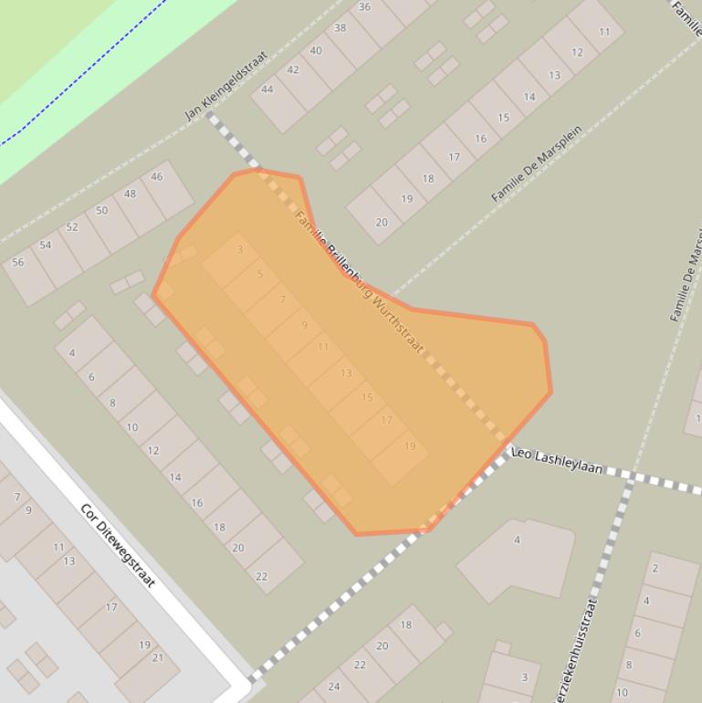Kaart van postcodegebied 3075PW.