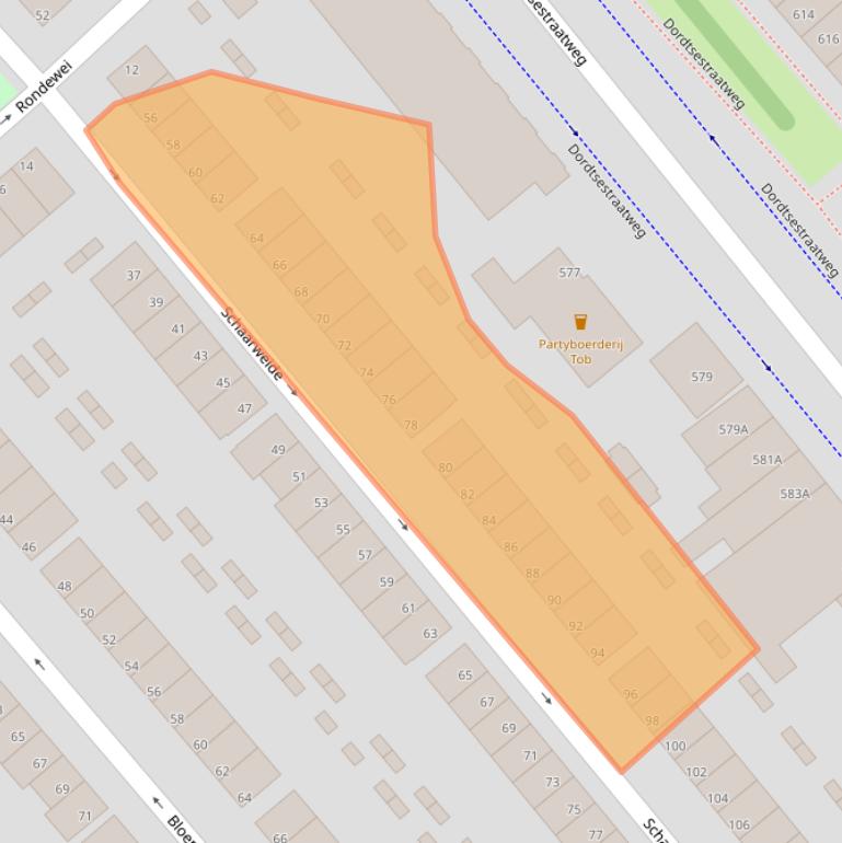 Kaart van postcodegebied 3075RD.