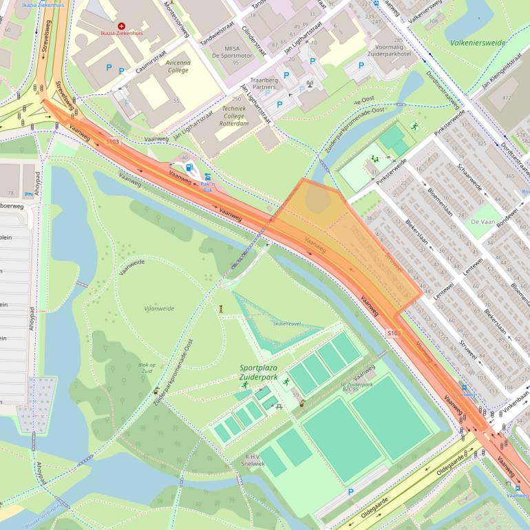 Kaart van postcodegebied 3075RG.