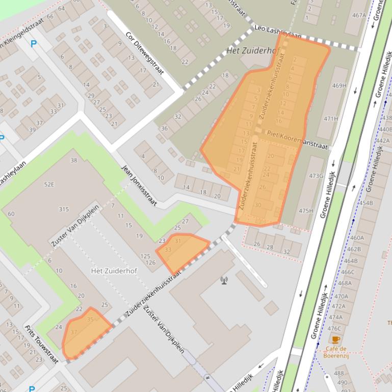 Kaart van postcodegebied 3075RV.