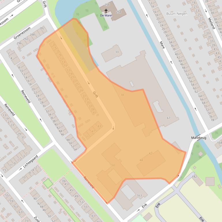 Kaart van postcodegebied 3075SB.