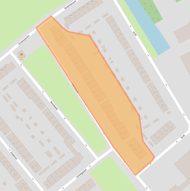 Kaart van postcodegebied 3075SM.