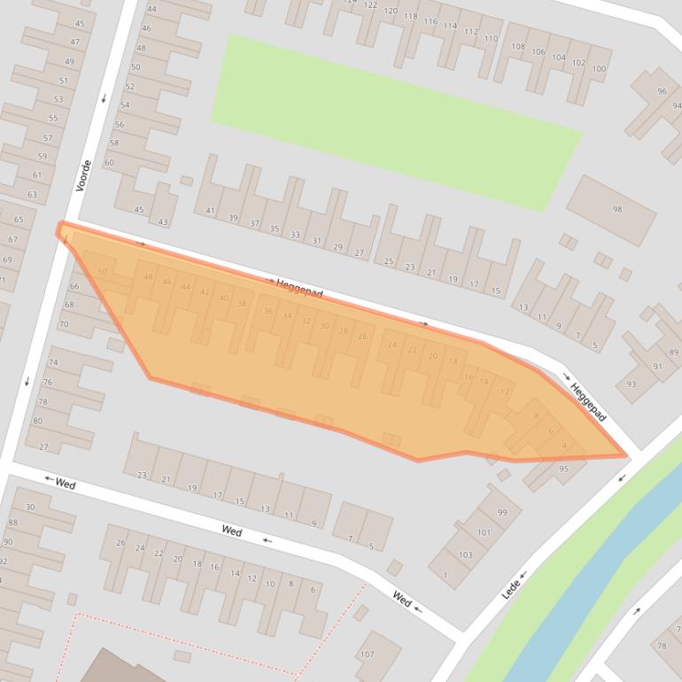 Kaart van postcodegebied 3075TD.