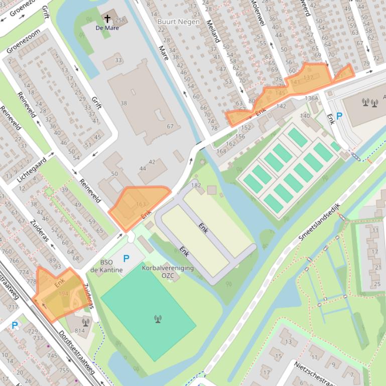 Kaart van postcodegebied 3075VA.