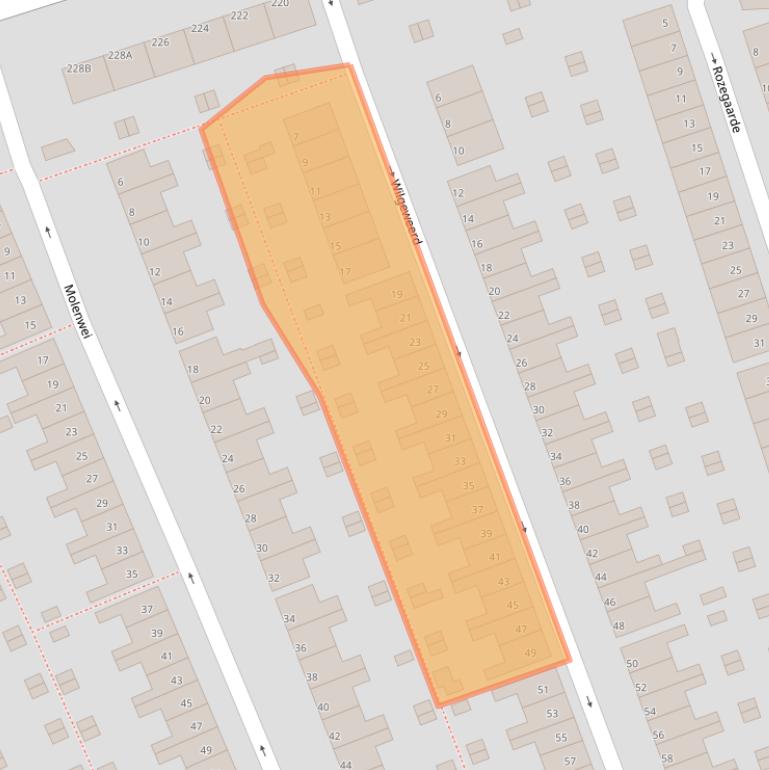 Kaart van postcodegebied 3075VP.