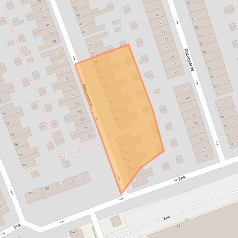 Kaart van postcodegebied 3075VT.