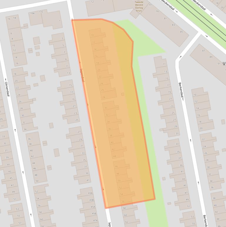 Kaart van postcodegebied 3075WK.