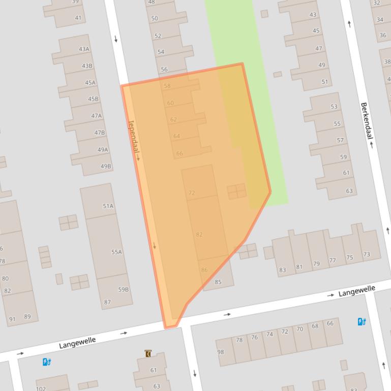 Kaart van postcodegebied 3075WL.