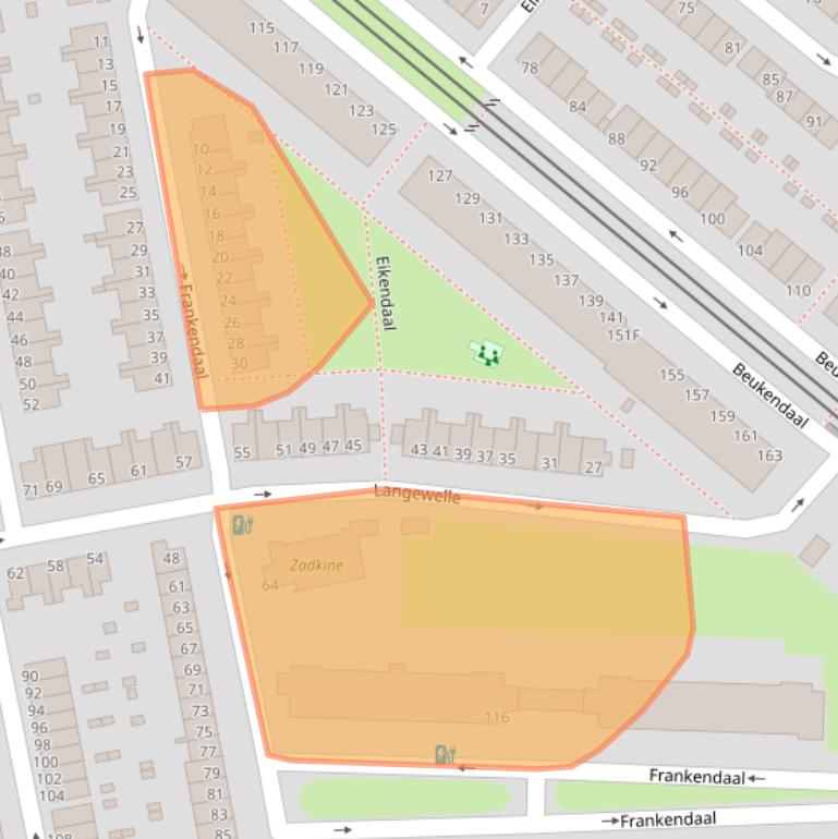 Kaart van postcodegebied 3075XS.