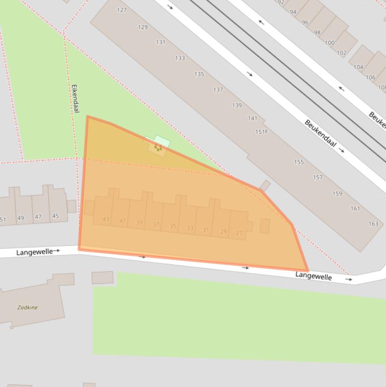 Kaart van postcodegebied 3075XT.
