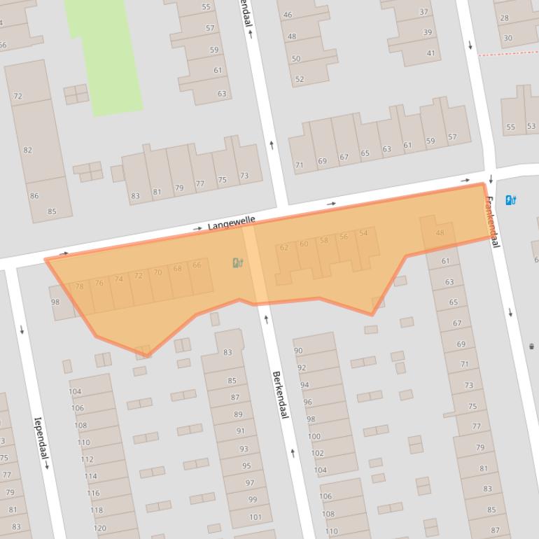 Kaart van postcodegebied 3075XW.