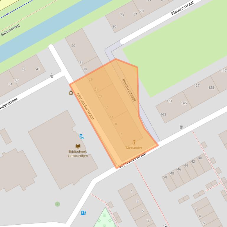 Kaart van postcodegebied 3076AD.