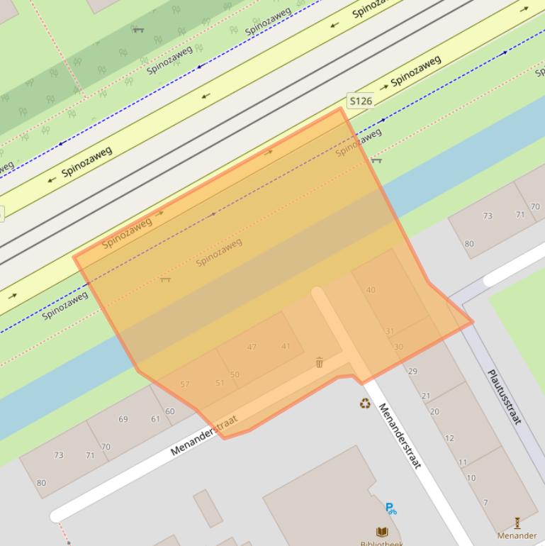 Kaart van postcodegebied 3076AE.