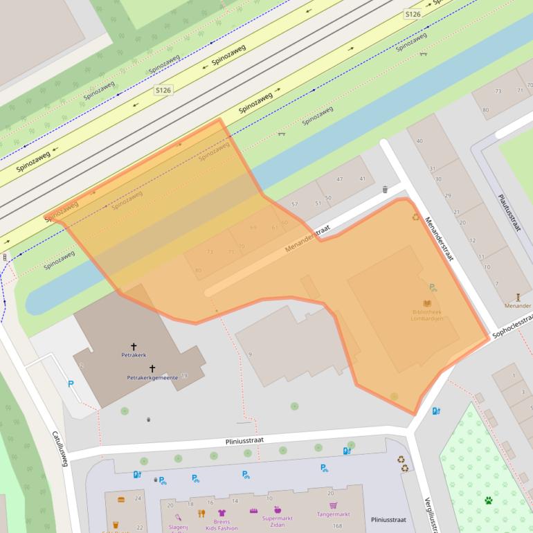 Kaart van postcodegebied 3076AG.