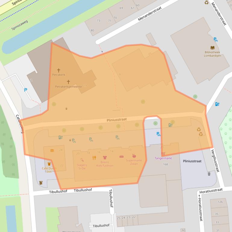 Kaart van postcodegebied 3076AH.