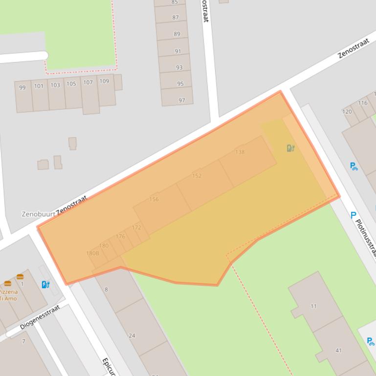 Kaart van postcodegebied 3076AX.