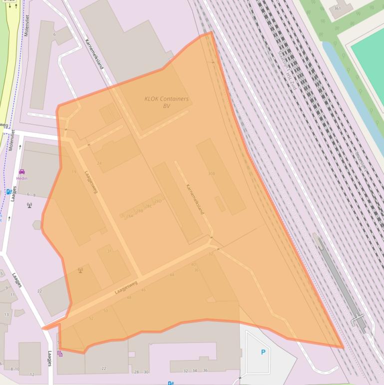 Kaart van postcodegebied 3076BK.