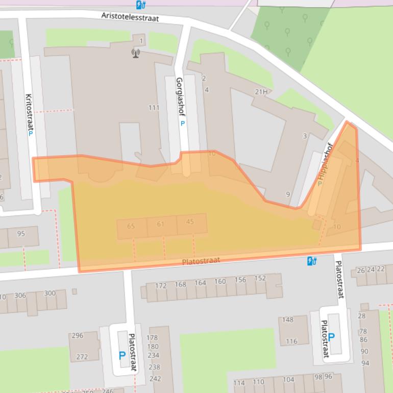 Kaart van postcodegebied 3076BL.