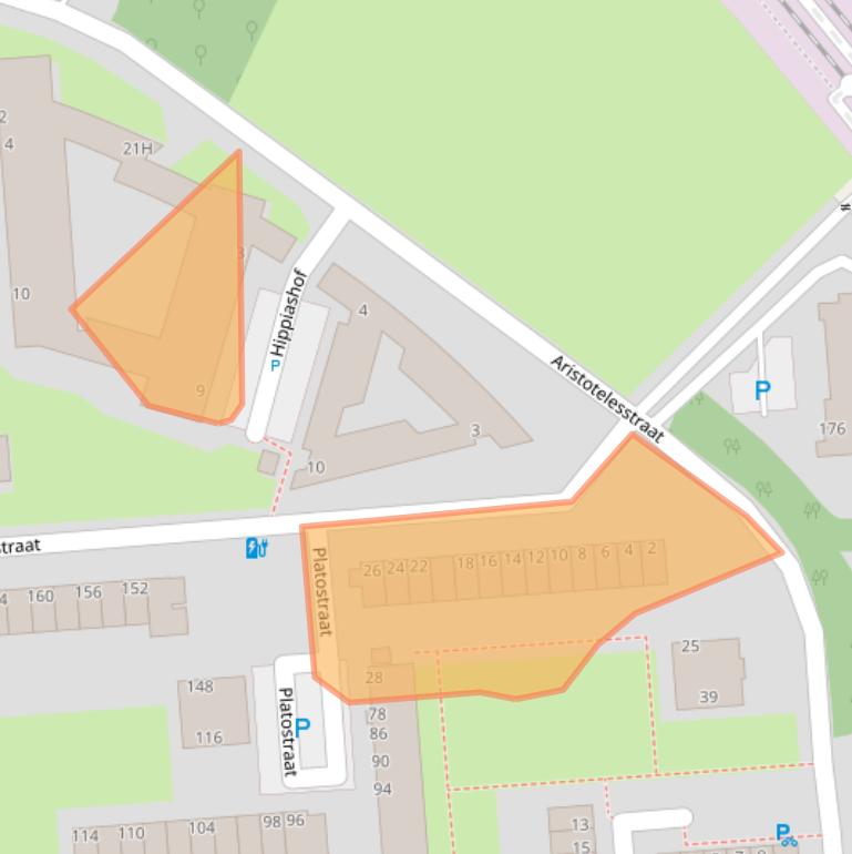 Kaart van postcodegebied 3076BN.