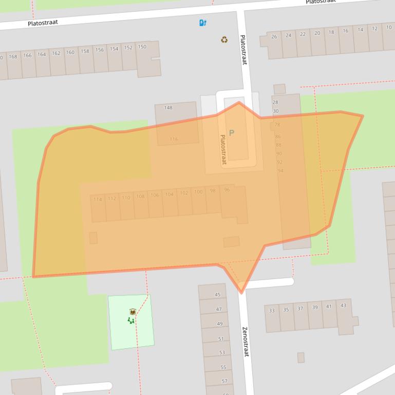 Kaart van postcodegebied 3076BP.