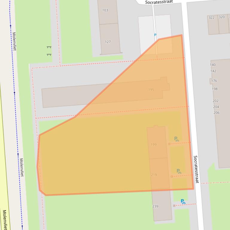 Kaart van postcodegebied 3076BV.