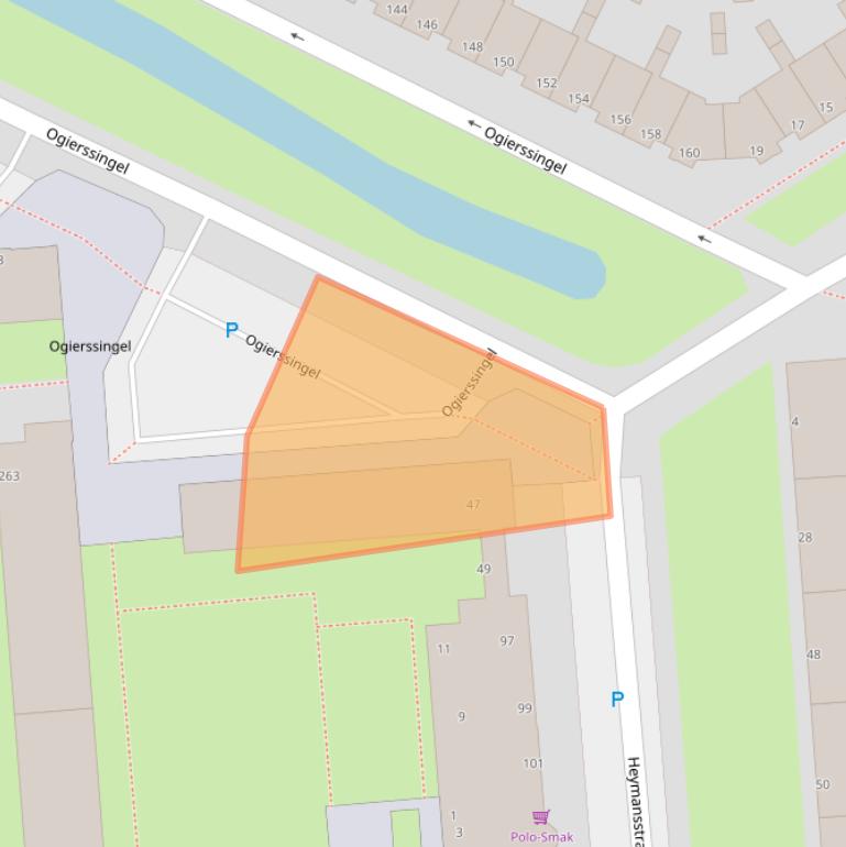 Kaart van postcodegebied 3076CD.