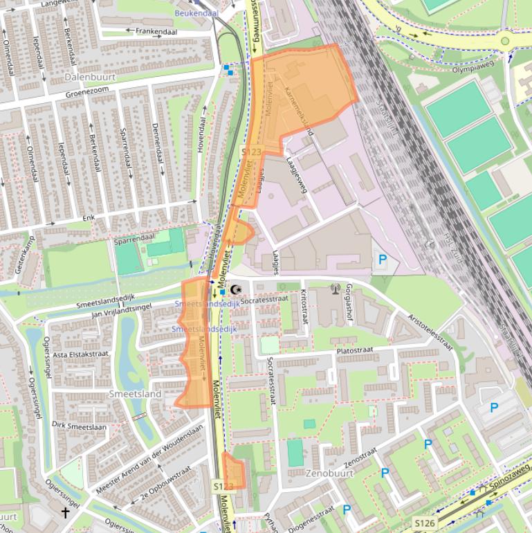 Kaart van postcodegebied 3076CK.