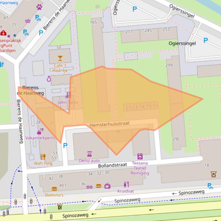 Kaart van postcodegebied 3076CZ.