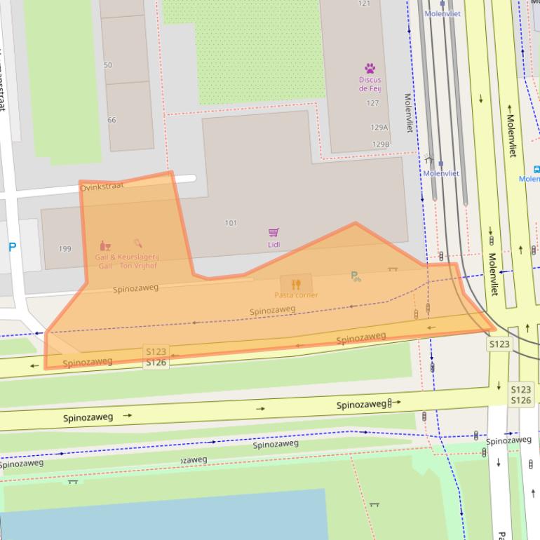 Kaart van postcodegebied 3076EL.